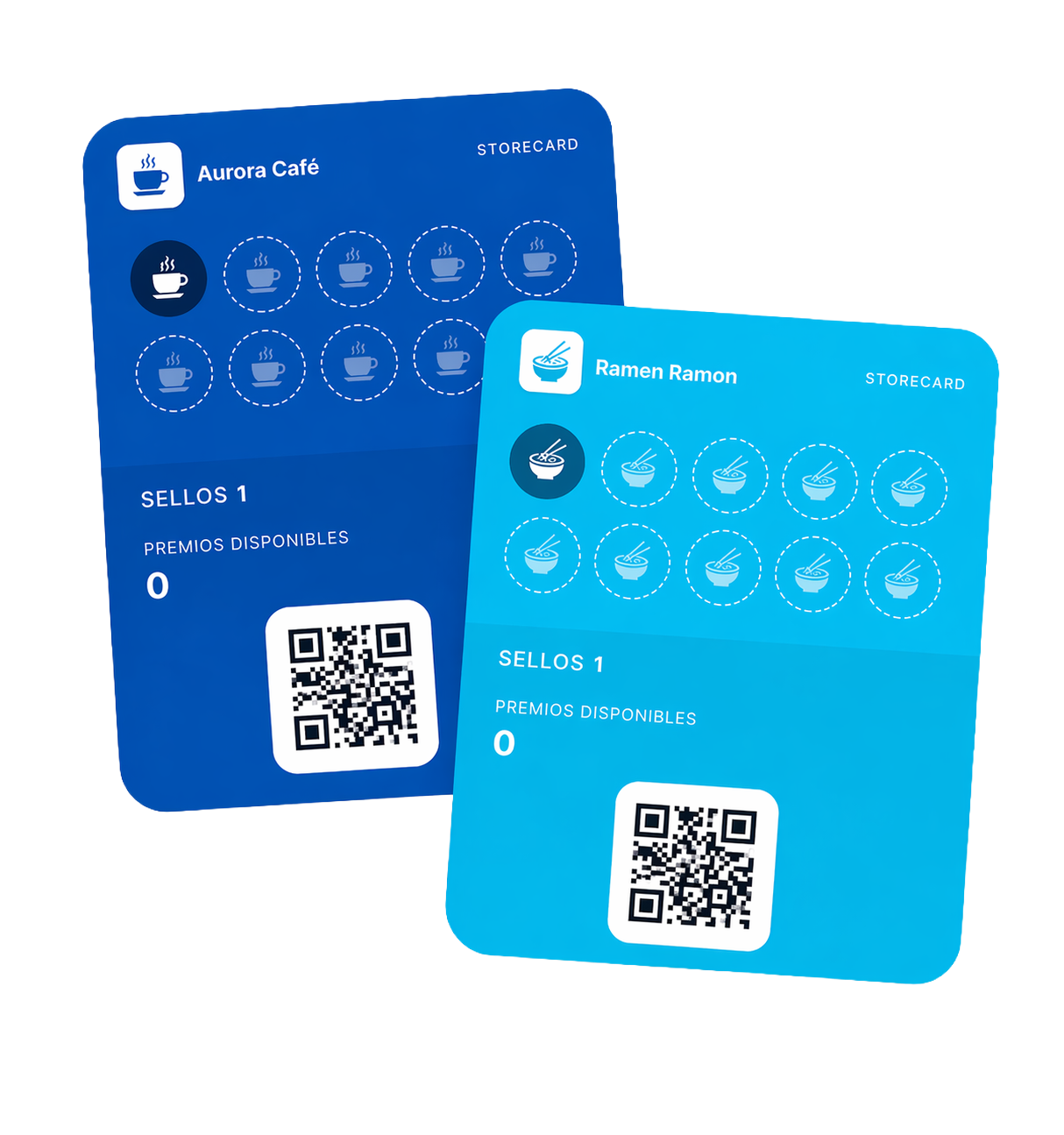 Ejemplo de tarjeta de fidelización en Apple Wallet